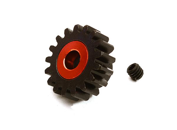 C28750RED Machined 5mm Bore 17T Pinion Gear for Arrma 1/8 Kraton 6S BLX (MOD1) ARA310964 - Image 1