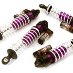 Billet Machined Piggyback Shock Set (4) for Traxxas 1/10 Slash 4X4