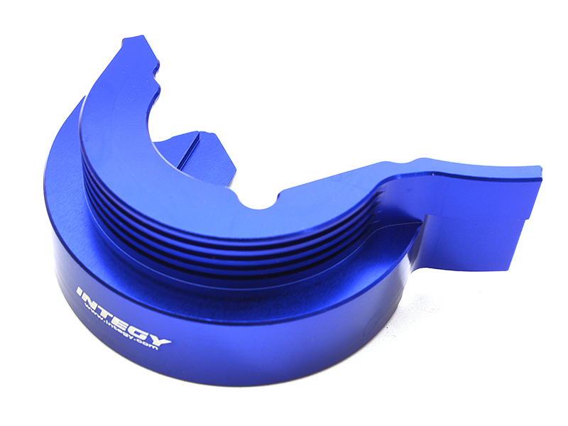 C28813BLUE Billet Machined Alloy Gear Cover for Traxxas 1/10 E-Revo 2.0 - Blue 8677 - Image 1
