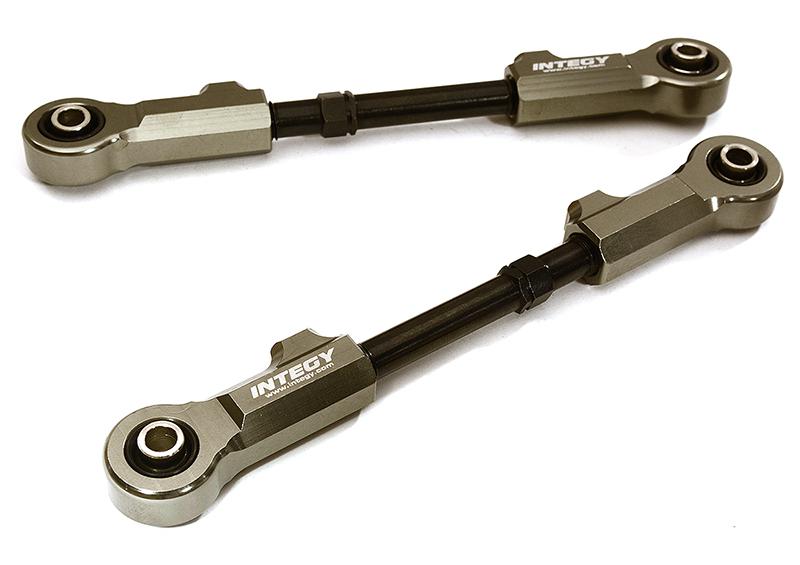C28834GREY Billet Machined Upper Suspension Links for Losi 1/5 Desert Buggy XL-E & 2.0 - Image 1