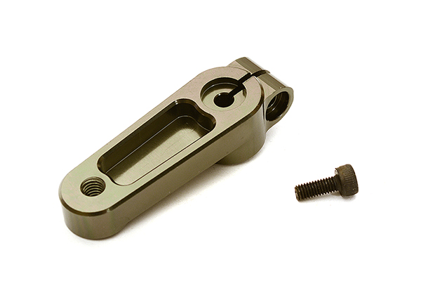 C28848GREY Billet Machined Steering Servo Arm for Losi 1/5 Desert Buggy XL-E - Image 1