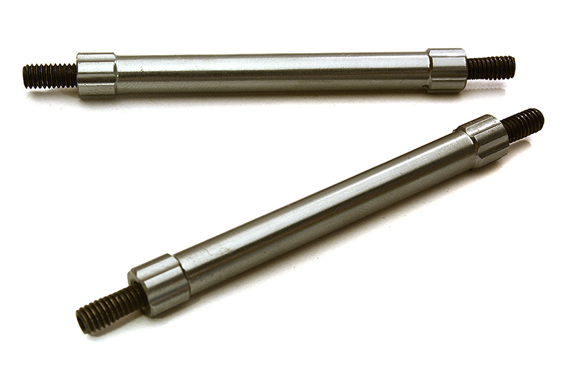 C28881GUN Billet Machined 65mm Aluminum Linkages (2) M4 Threaded for 1/10 Scale Crawler - Image 1