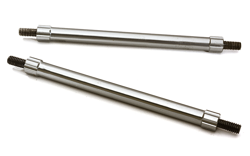 C28883GUN Billet Machined 75mm Aluminum Linkages (2) M4 Threaded for 1/10 Scale Crawler - Image 1