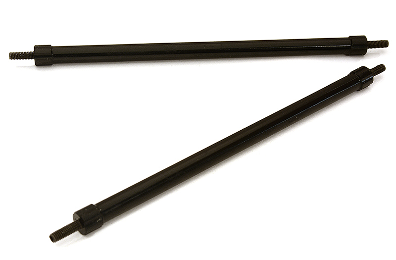 C28895BLACK Billet Machined 95mm Aluminum Linkages (2) M3 Threaded for 1/10 Scale Crawler - Image 1