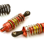 Red Billet Machined Shock Set (2) for 1/10 Scale Off-Road R/C (L=60mm)