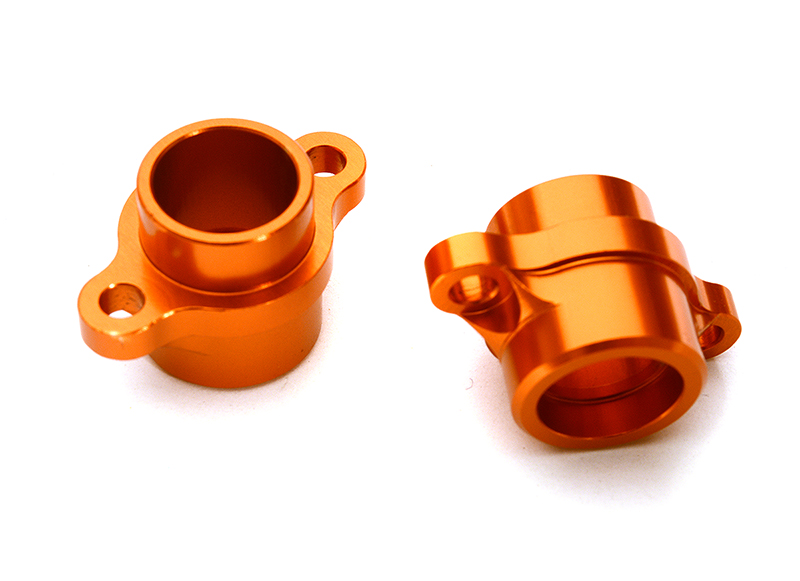 C28962ORANGE Billet Machined Rear Hub Carriers for Tamiya T3-01 Dancing Rider - Image 1