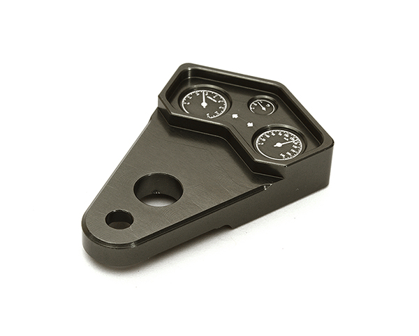 C28973GREY Billet Machined Gauge Cluster for Tamiya T3-01 Dancing Rider - Image 1