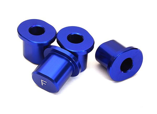 C28976BLUE Machined Front Hinge Pin Brace Inserts for Losi 1/5 Desert Buggy XL-E & 2.0 - Image 1