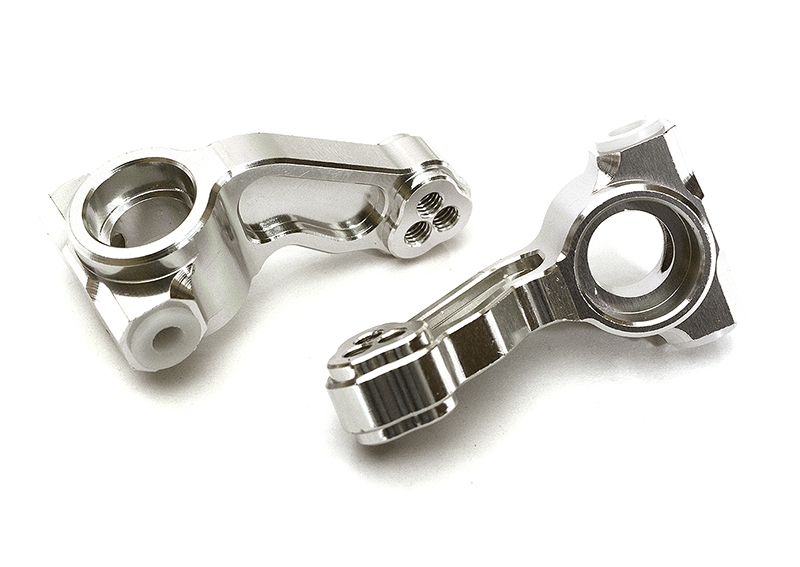 C28985SILVER Billet Machined Steering Knuckles for Arrma 1/10 Granite Voltage 2WD AR330432 - Image 1