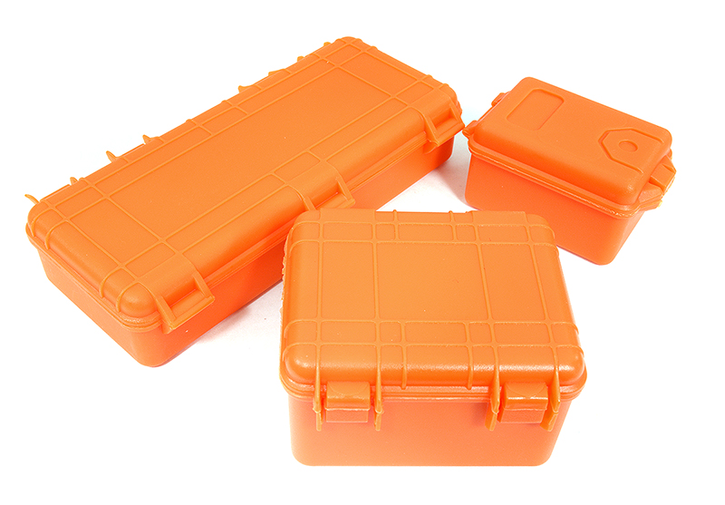 Realistic Luggage Carrying Hard Case 3-Piece Set for 1/10 RC Scale Crawler