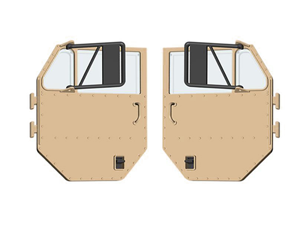 Yellow Door Assembly Replacement for 1/12 8X8 RC Military Truck Model