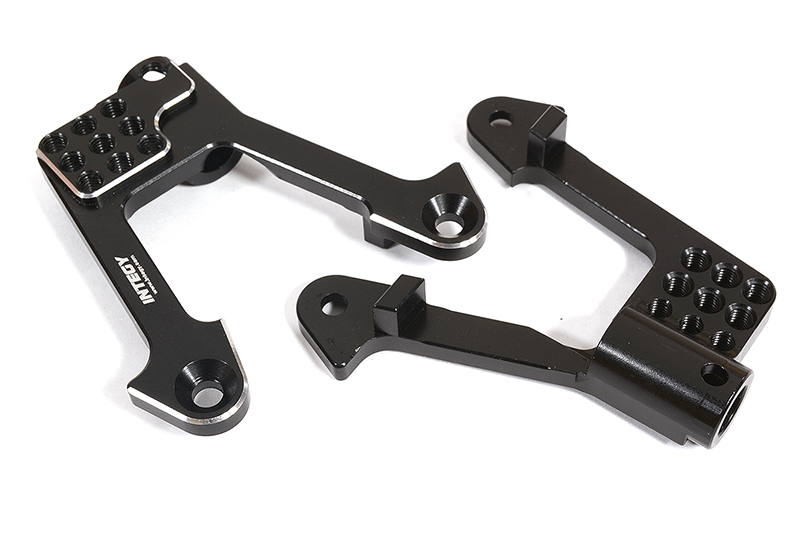 C29387BLACK Billet Machined Alloy Rear Shock Towers for Axial 1/10 SCX10 II 6X6 Off-Road - Image 1