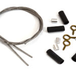 Realistic 1/10 Scale Steel Cable & Mount Set for Off-Road R/C Crawler