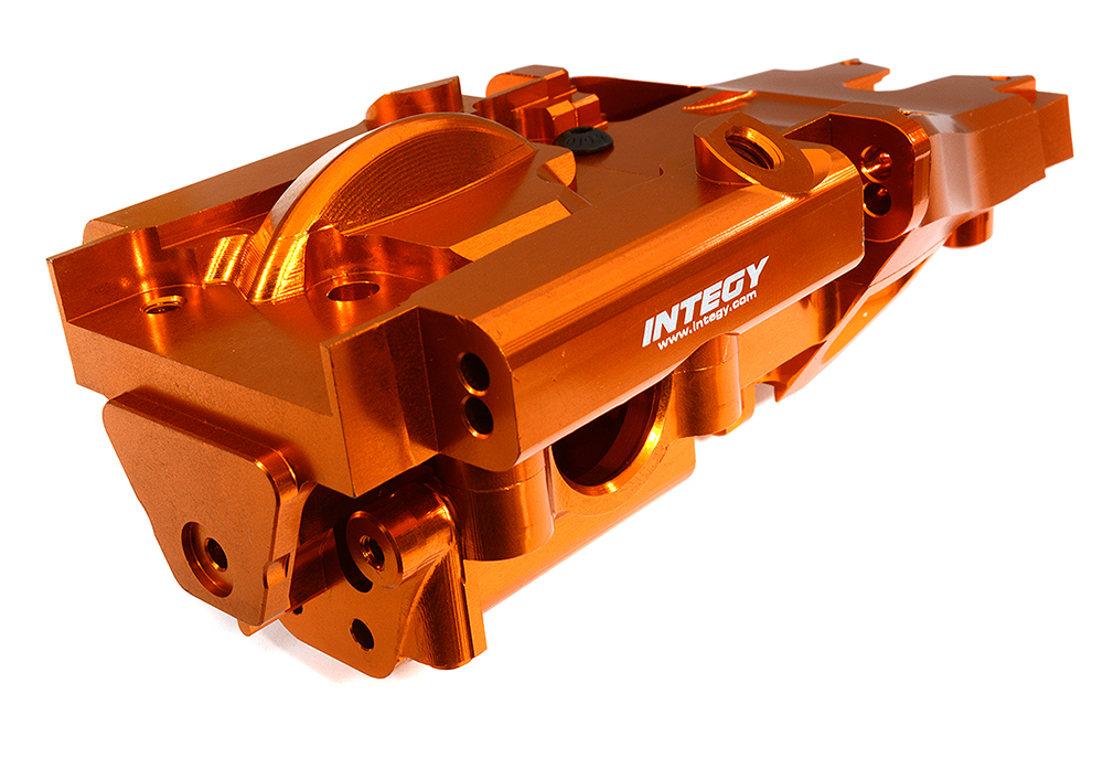 C29606ORANGE Billet Machined Rear Bulkhead for Traxxas 1/10 E-Revo 2.0 8629 - Image 1