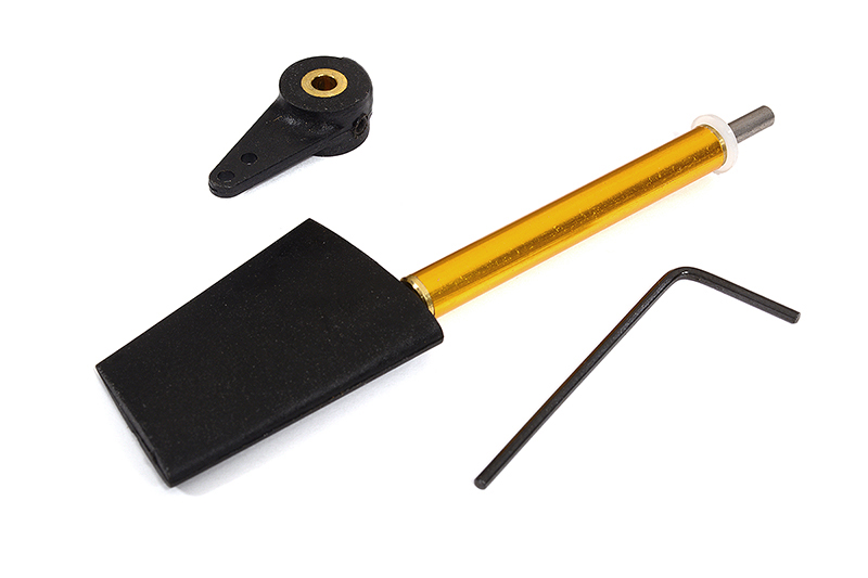 Nylon Rudder Assembly Height=36mm w/ Steering Arm 2mm Hole for RC Boat