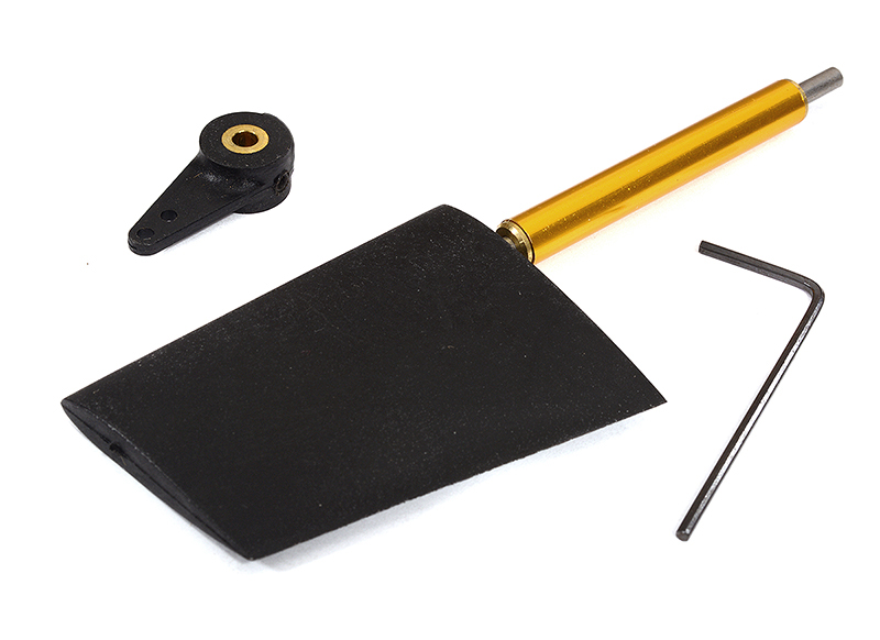 Nylon Rudder Assembly Height=52mm w/ Steering Arm 2mm Hole for RC Boat