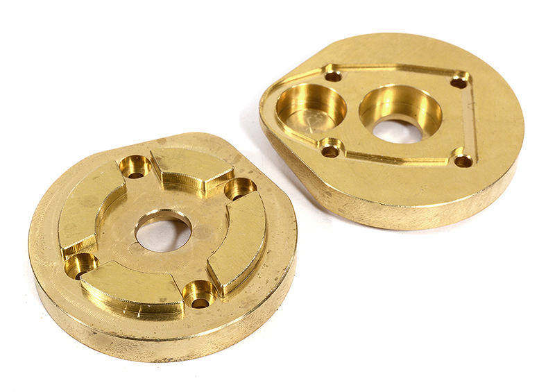 CNC Machined Brass 55g Each Portal Cover (2) for Axial 1/10 SCX10 III