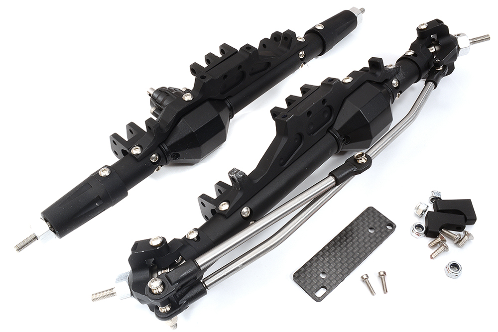 C29935BLACK Complete Front & Rear Axle Conversion Kit for Axial 1/10 Wraith 2.2 Rock Racer - Image 1