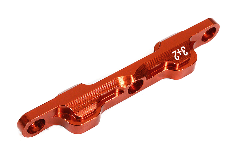 Billet Machined Red 3+2 Rear Arm Mount C for Team Associated DR10 Drag Race Car