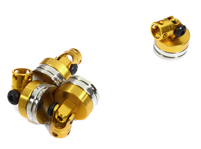 Magnetic Force 6mm Body Mount Set for 1/10 Crawler, Drift, TC Gold