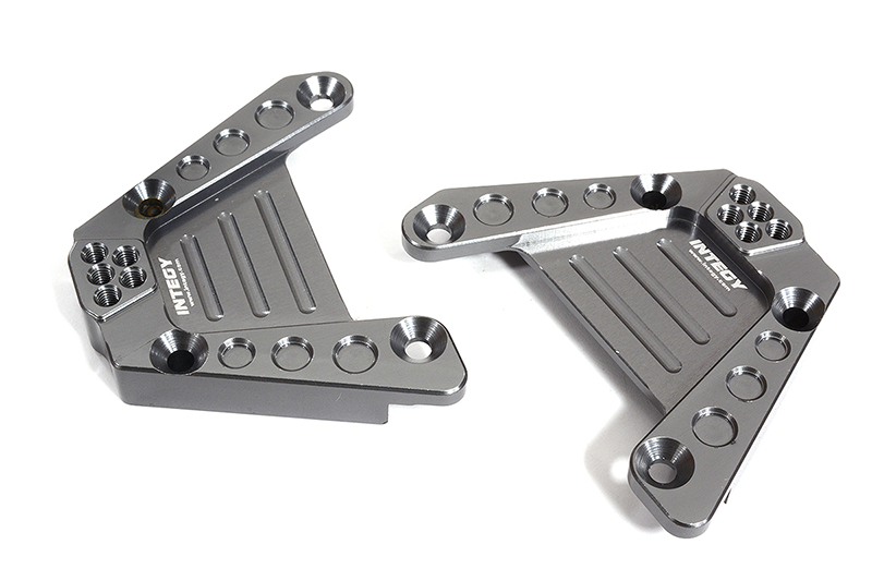 Gunmetal Billet Machined Rear Shock Towers for Axial 1/10 SCX10 III