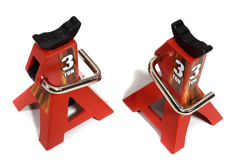 Realistic Model 3 Ton Jack Stands (2) for 1/10, 1/8 Scale & Rock Crawler