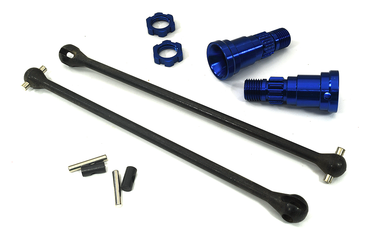 Universal Drive Shafts w/ Stub Axles (2) for Traxxas 8S X-Maxx 4X4 7750