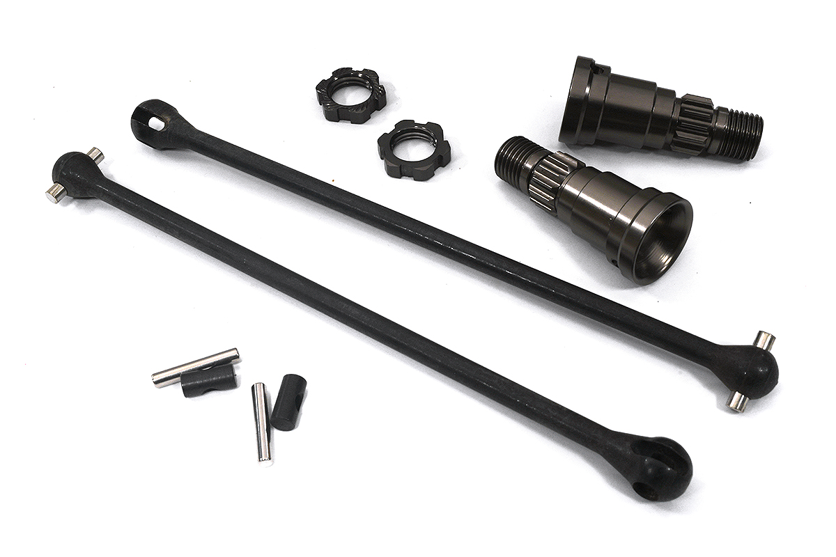 Universal Drive Shafts w/ Stub Axles (2) for Traxxas 8S X-Maxx 4X4 7750