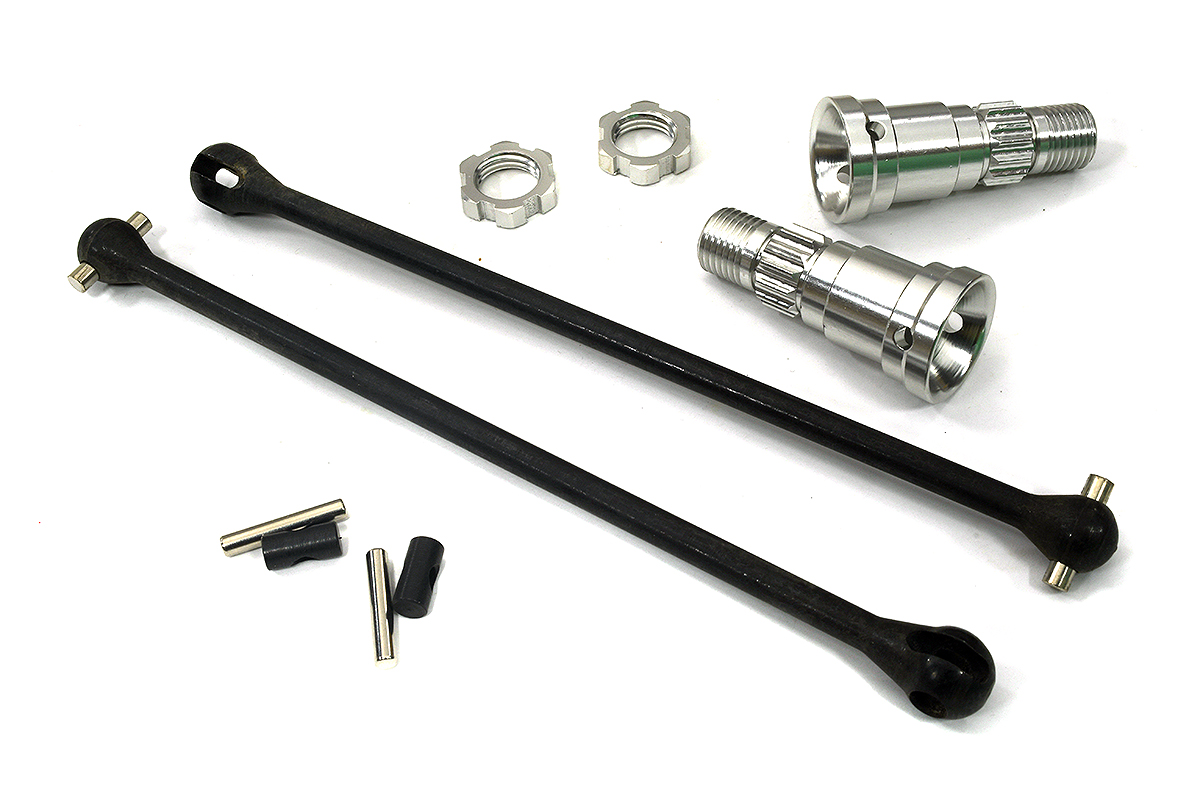 Universal Drive Shafts with Stub Axles Pair for Traxxas 8S X-Maxx 4X4 7750