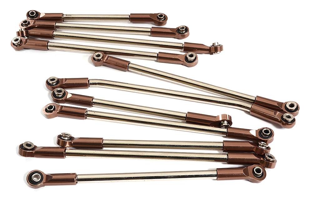 Bronze Billet Machined Linkage (11) Set for Element RC 1/10 Scale Enduro Sendero