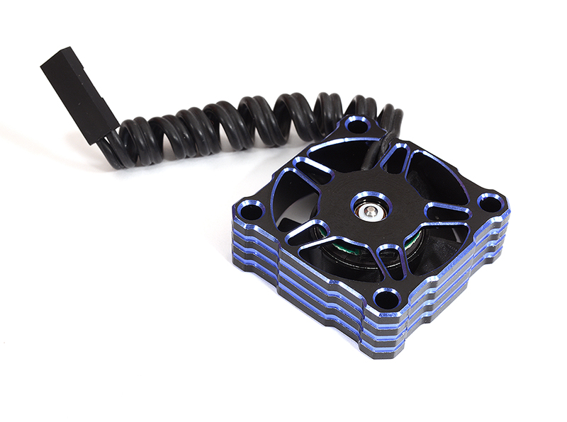 Blue Aluminum High Speed Turbo Cooling Fan 30x30x10mm for RC Models