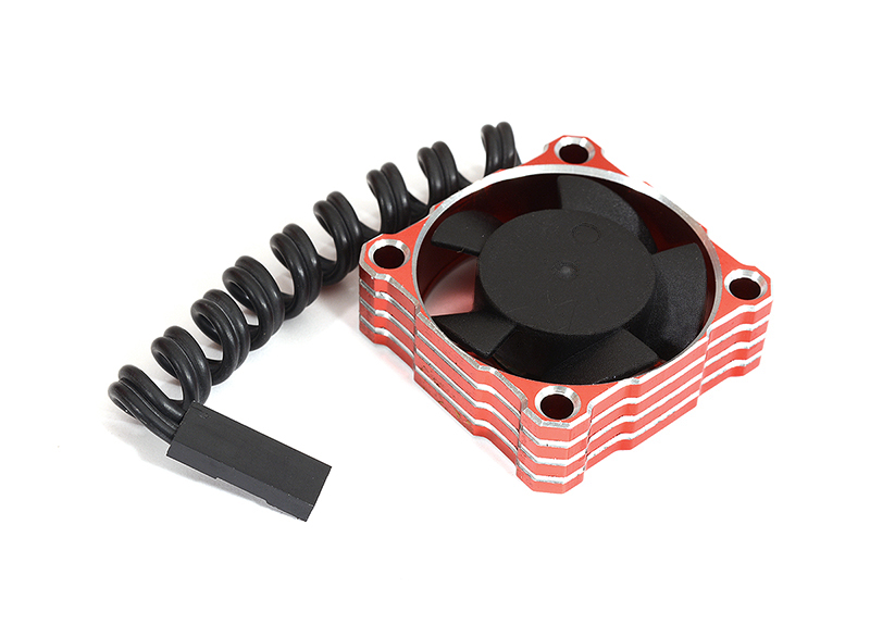 Red Aluminum High Speed Turbo Cooling Fan 30x30x10mm for RC Cars