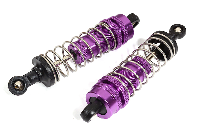 Purple Alloy Machined Shocks for 1/10 On-Road RC Car, 72mm Length