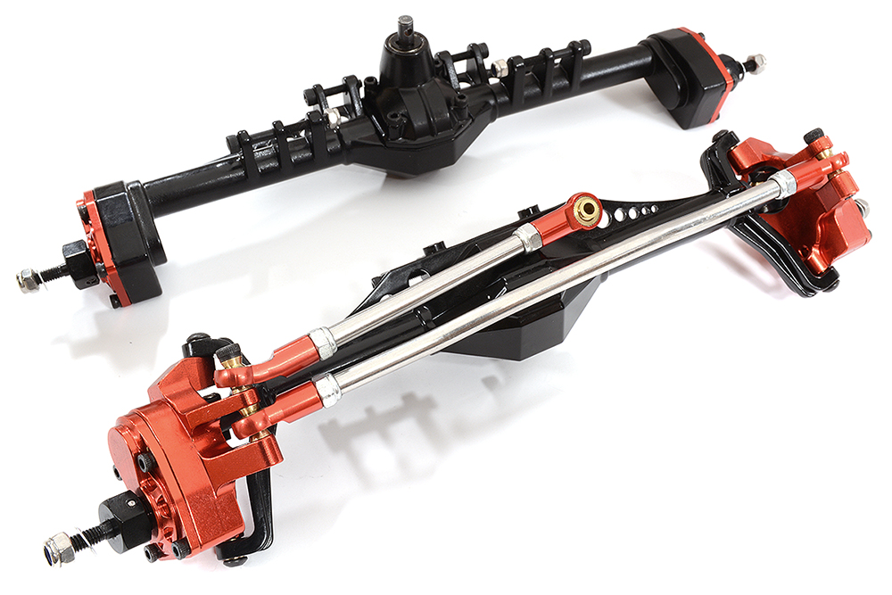 Machined Front & Rear Axle Assembly for 1/10 Capra 1.9 Unlimited 232004 232005