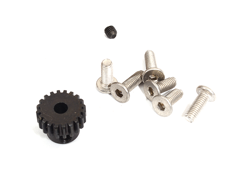 0.125 Bore 48 Pitch 20T Motor Pinion Gear w/ Hardware for C30395