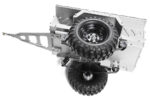 Realistic Leaf Spring 1/10 Size Utility Box Trailer for Scale Crawler Truck - Image 2