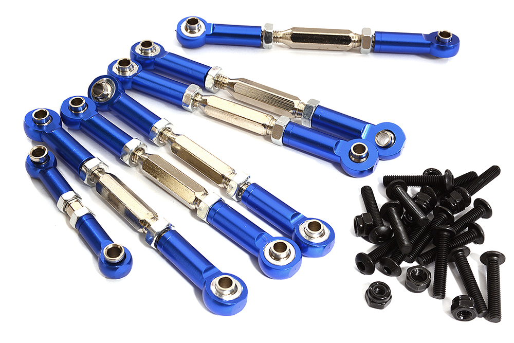 Turnbuckle Set (7) 73mm, 38mm for 1/10 Traxxas Slash 4X4 3643 3644 5539 6846
