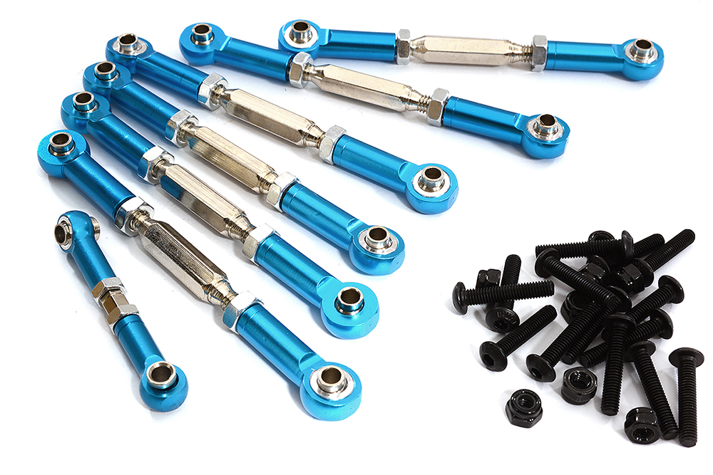 Turnbuckle Set (7) 73mm, 38mm for 1/10 Traxxas Slash 4X4 3643 3644 5539 6846