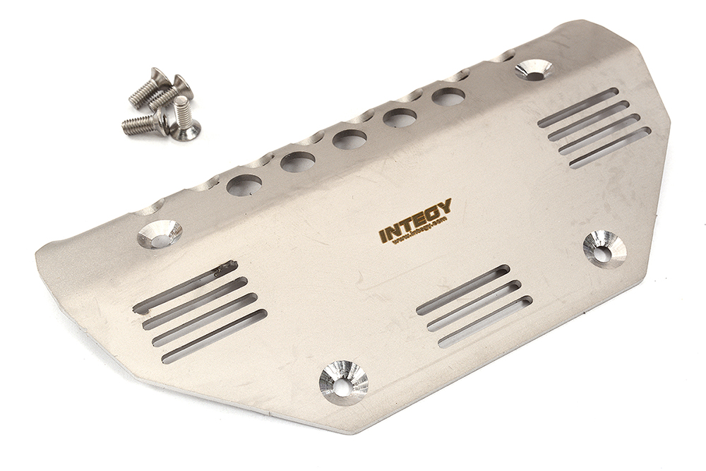 Stainless Steel Front Skid Plate for Traxxas TRX-4 G500 & AMG63 - Silver