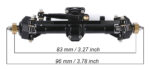 Billet Machined Alloy Complete Front Axle for Axial 1/24 SCX24 Rock Crawler - Image 2
