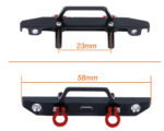 Billet Machined Front Bumper for Axial 1/24 SCX24 Rock Crawler - Image 2