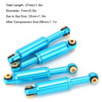 Billet Machined Alloy Shocks (4) for Axial 1/24 SCX24 Rock Crawler - Image 2