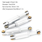 Billet Machined Alloy Shocks (4) for Axial 1/24 SCX24 Rock Crawler - Image 2