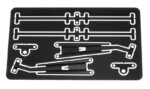 Realistic Scale Alloy Front Windshield Wiper Kit for 1/10 Axial, Traxxas Crawler - Image 2