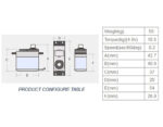 V3 Digital MG946R Standard Size Metal Gear Servo 14kg 0.15s w/ Metal Horn - Image 2
