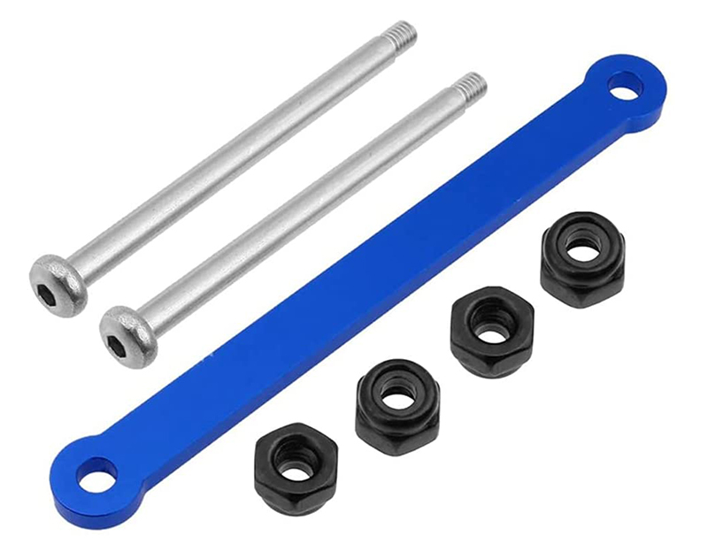 C30914BLUE Alloy Front Brace w/Inner Suspension Pins for Traxxas 1/10 Slash 2WD (2532 2640) - Image 1