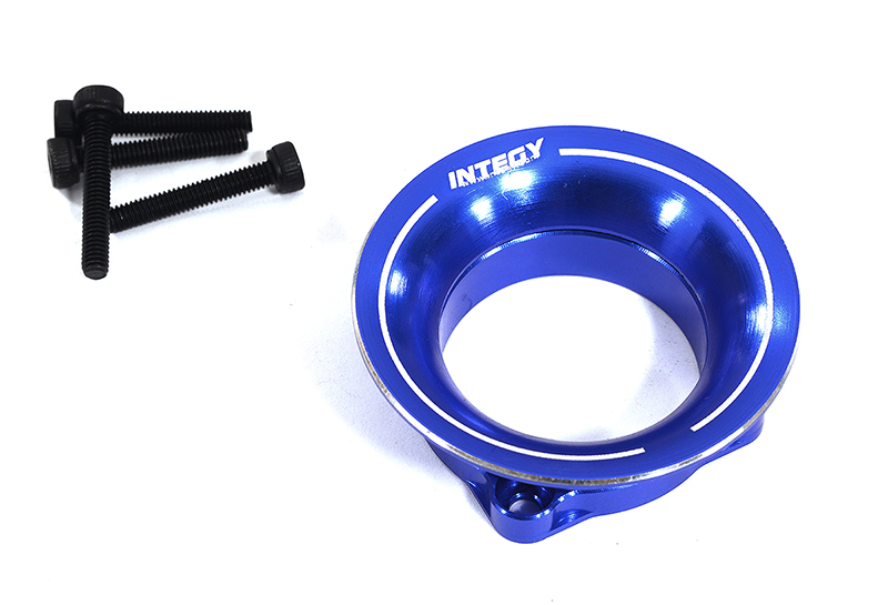 C30947BLUE Aluminum Cold Air Intake Ram Funnel for 25x25mm Size Cooling Fan - Image 1