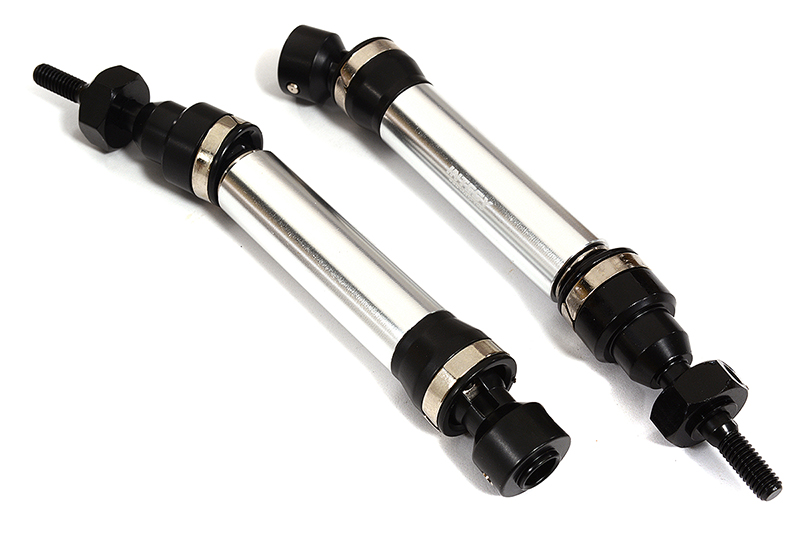 C30949SILVER Front Universal Drive Shaft (2) for Traxxas 1/10 Slash 4X4 & Stampede 4X4 6851X - Image 1