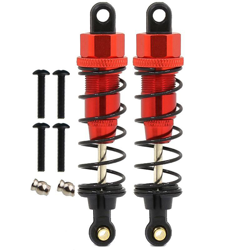 C30971RED Billet Machined Shock Set (2) for Tamiya Scale Off-Road CC01 (L=74mm) - Image 1