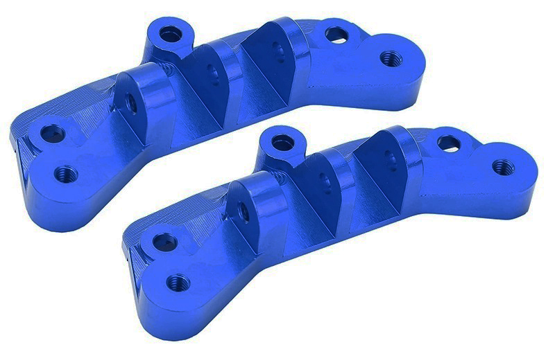 C30983BLUE Alloy Upper Linkage Mounts for Losi 1/8 LMT 1.0 4WD Monster Truck - Image 1